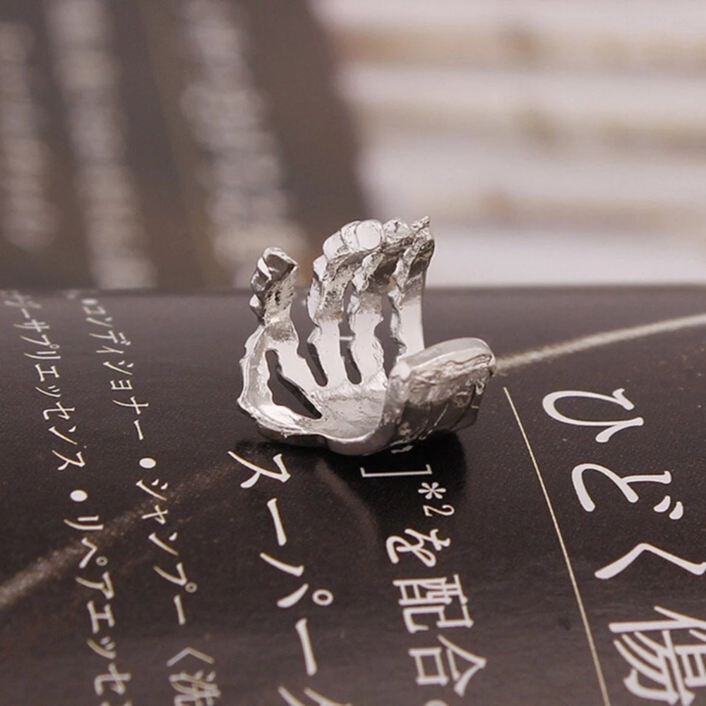 !!RESTOCKED!! Single Skeleton Hand Ear Cartilage Cuff - Picture 3 of 8